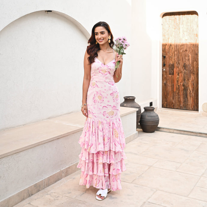 Petal Tiered Elegance Dress